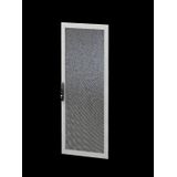 Sheet steel door, one-piece, vented for VX IT, 800x2000 mm, RAL 7035