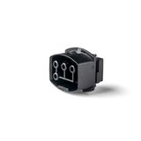 Coupler 6-pole 25A socket, black