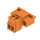 PCB plug-in connector, male plug, 3.81 mm, Number of poles: 2, 180°, Clamping yoke connection, Clamping range, max. : 1.5 mm², Box