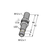 Inductive Sensor With Extended Switching Distance   BI4U-M12E-VN44X-H1141