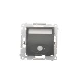 LED luminaire with motion sensor, 230V, black matt