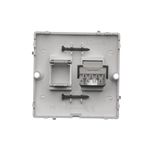 Touch panel 3 modules, Modul 1: 1 touch field, Module 2: 2 vertical touch fields, Module 3: 1 touch field, Fixing: horizontal, White pearl