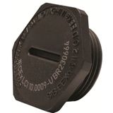Plug Hexagonal with sealing Flat ATEX EXE Polycarbonate PG40 Black RAL