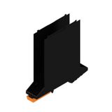 Mounting rail housing, OMNIMATE Housing - series CH20M  black, Side element, connection preparation micro-SIM card (3FF), Width: 22.5 mm