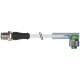 EOL - M12 male 0° / M12 female 90° A-cod. LED PUR 5x0.34 gy UL/CSA 5m
