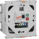 Surge protection module type 3 with clamping technology, halogen-free, front-latching