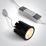 7307MA/B/V BLACK 7W CCTV IP20 36ø MR16 230V