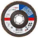 X431 flap disc, Standard for Metal 125 mm, 22.23 mm, 120