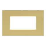 Frame - 1-gang / 4-modules - Niessen logo - Noble - Matt Gold