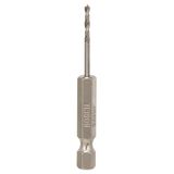 Brad point drill bit, 1/4" hex shank 2 x 24 x 62 mm