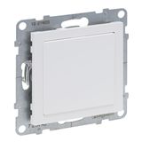 BLANKING PLATE WITH MOSAIC ADAPTOR WHITE
