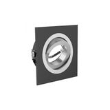 Spot luminaire housing MORENA, IP20, square, black