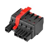 PCB plug-in connector, female plug, 10.16 mm, Number of poles: 4, 180°, PUSH IN with actuator, Clamping range, max. : 16 mm², Box