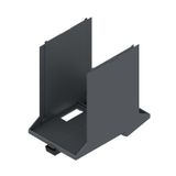 Modular housing, OMNIMATE Housing - series CH20M  Graphite grey, Base element, Recess in detent foot area for BUS contact, Width: 67.5 mm
