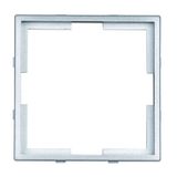 Adapter frame 55x55mm to 50x50mm, silver, 1 PU = 5 pieces