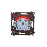 5-gang concrete frame, Dark concrete/silver