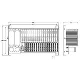 excom I/O System Module Rack, Zone 1, for 16 Modules   MT16-2G