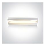 38010A/W/V WHITE WALL LIGHT CCTV 12W IP20 230V