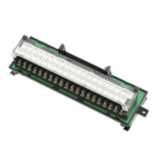 DIN-rail mounting terminal block, MIL34 socket, screw clamp, 34 points, general-purpose,philips screw XW2R0065C