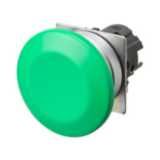 Pushbutton A22NZ Ã˜22, bezel brushed metal, MUSHROOM, Alternate, CAP CO A2270326F
