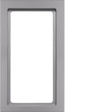 Frame with large cut-out Q.3 alu velvety, lacquered