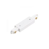 1F straight connector with feed-in white 230V