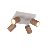 Soka spotlight 4-pc GU10 coffee/warm grey