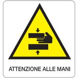 Danger sign - 330x350 mm - Attenzione alle mani
