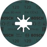 X-LOCK Fibre sanding discs, Ø125mm, G 120, R574, Best for Metal, 1pcs