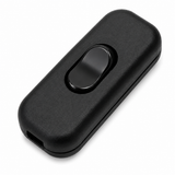 Inline Cord Switch for Round Cable, 1-Pole, 2A, 250V, black