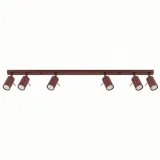 Ceiling lamp RING 6L burgundy