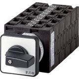 T3-9-15238/E Multi-speed switches, T3, 32 A, flush mounting, 9 contact unit(s), Contacts: 18, 60 °, maintained, With 0 (Off) position, 0-1-2-3-4, Design number 152