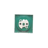 Double two-way switch without pictogram, 10AX, graphite mat