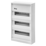 SURFACE MOUNTING ENCLOSURE - GERMAN STANDARD -WITH TERMINAL BLOCK - 36 (12X3) MODULES - IP30