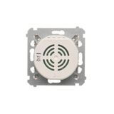 Two-way switch with LED illumination without pictogram, (module), 16AX, Screw, black matt