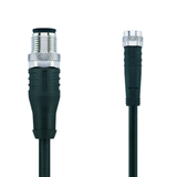 Adapter, M8 Sensorbuchse auf M12 Sensorstecker, 3-polig, Verbindungskabel 200mm