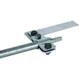 Earth rod connect. bracket St/tZn D 25mm w. connect. screw M10x20mm f.