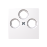 Center plate for TV/R/SAT, 85mm