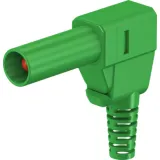4 mm plug, solder connection, 2.5 mm², CAT II, green, 22.2667-25