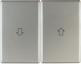 Rockers with imprinted symbol arrow, Arsys, stainless steel