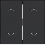 Double seesaw, with printed two arrow symbols, A.x/C.x, matte night black