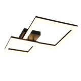 Camino LED ceiling lamp 2-pc matt black