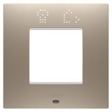 EGO SMART INTERNATIONAL PLATE - IN PAINTED TECHNOPOLYMER - 2 MODULES - LIGHT BRONZE - CHORUSMART