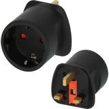 Travel adapter earthed to UK plug
