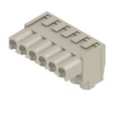 PCB plug-in connector, female plug, 5.08 mm, Number of poles: 6, 180°, Clamping yoke connection, Clamping range, max. : 4 mm², Box