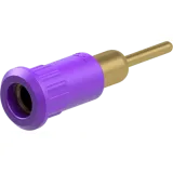 4 mm socket, round plug connection, mounting Ø 8.2 mm, purple, 64.3012-26