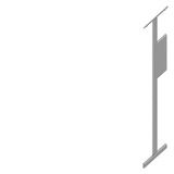 Upright 3WA coupling panel D: 800 mm