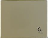 Interm. ring hinged cover f.central plate 50x50 mm, arsys, bronze matt