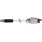 M12 Power L-coded male 0° / Push Pull Power 0° PUR 5x2.5 gy 3m