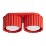 Ceiling lamp AURA 2 red Gx53